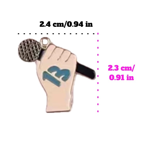 Set of 2 Taylor Swift Themed Charms for Jewelry/  Friendship Bracelets • NEW - Picture 3 of 3